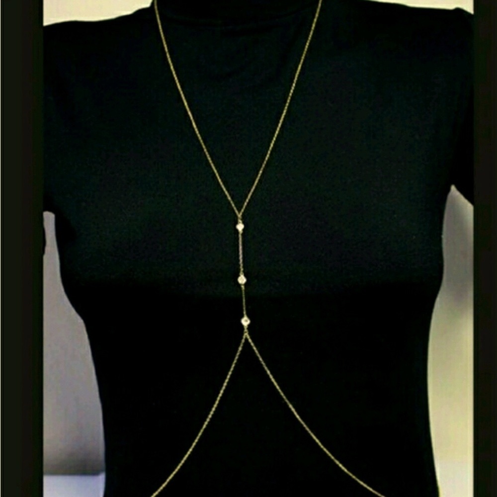 Host Pick Pearl Body Chain Crossover Belly Chain!
